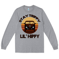Heather Grey Stay Trippy Lil Hippy Long Sleeve Tee - Bettercallsaul