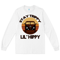 White Stay Trippy Lil Hippy Long Sleeve Tee - Bettercallsaul