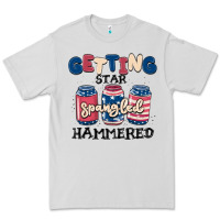 Dove Grey getting star spangled hammered Premium Tee - MaliasSmallBusiness