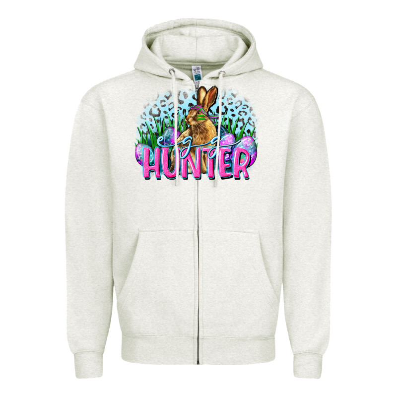 Egg Hunter Easter Day Zipper Hoodie by CowGirlArtShop | Teevron