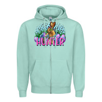 Seafoam Egg hunter Easter Day Zipper Hoodie - CowGirlArtShop