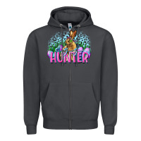 Smoke Egg hunter Easter Day Zipper Hoodie - CowGirlArtShop