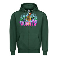 Sports Green Egg hunter Easter Day Zipper Hoodie - CowGirlArtShop