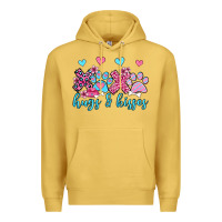Antique Gold xoxo hugs and kisses paws olivia Premium Hoodie - OliviaCreatesArt