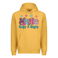 Mustard xoxo hugs and kisses paws olivia Premium Hoodie - OliviaCreatesArt