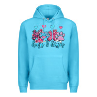 Ocean Blue xoxo hugs and kisses paws olivia Premium Hoodie - OliviaCreatesArt