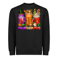 Black hallothanksmas coffee cups Heavyweight Sweatshirt - texasbilliewilder