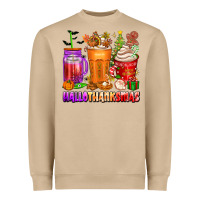 Mushroom hallothanksmas coffee cups Heavyweight Sweatshirt - texasbilliewilder