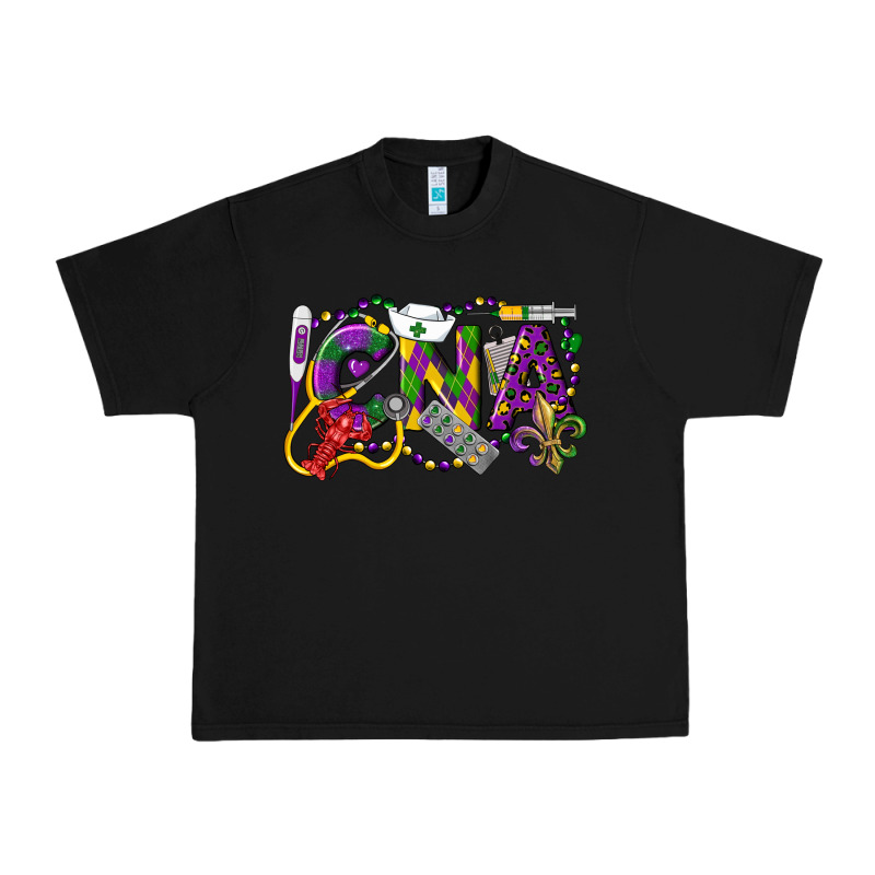 Cna Certified Nursing Assistant Mardi Gras Urban Heavy Tee by LillyAllenDesigns | Teevron