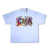 Grape Ice CNA Certified Nursing Assistant Mardi Gras Urban Heavy Tee - LillyAllenDesigns