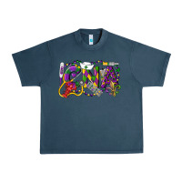 Midnight Navy CNA Certified Nursing Assistant Mardi Gras Urban Heavy Tee - LillyAllenDesigns