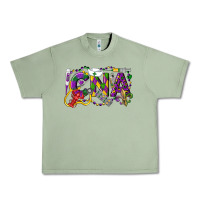 Oil Green CNA Certified Nursing Assistant Mardi Gras Urban Heavy Tee - LillyAllenDesigns