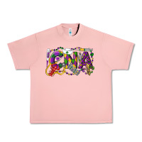 Salmon CNA Certified Nursing Assistant Mardi Gras Urban Heavy Tee - LillyAllenDesigns