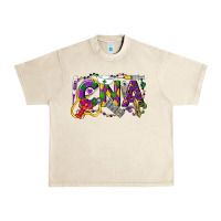 Sandshell CNA Certified Nursing Assistant Mardi Gras Urban Heavy Tee - LillyAllenDesigns