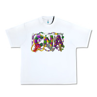 White CNA Certified Nursing Assistant Mardi Gras Urban Heavy Tee - LillyAllenDesigns