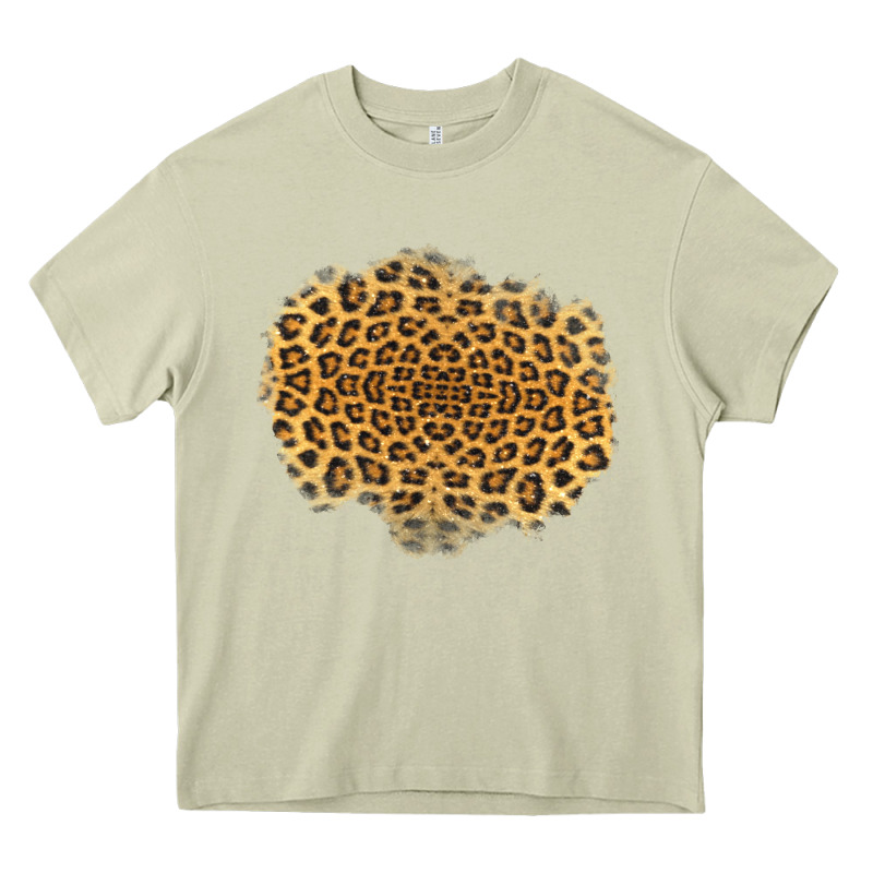 Leopard Patch Heavy Core Tee by Jasminsmagicworld | Teevron