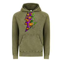 Vintage Olive halloween lightning bolt Vintage Hoodie - BundleAndBundleShop