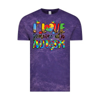 Cloud Purple i love someone with autism Vintage Tee - LillyAllenDesigns