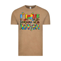 Vintage Coffee i love someone with autism Vintage Tee - LillyAllenDesigns