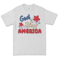 Dove Grey god bless america Premium Tee - MaliasSmallBusiness