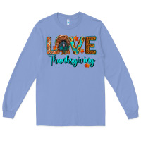 Colony Blue love thanksgiving turkey Long Sleeve Tee - RanaPortraitStore