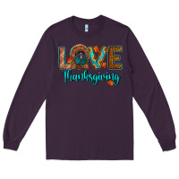 Plum love thanksgiving turkey Long Sleeve Tee - RanaPortraitStore