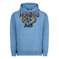 Pigment Pebble Blue nonnie of both Urban Hoodie - CowhideDigitalArt
