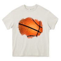 Cream leopard basketball patch Heavy Core Tee - Jasminsmagicworld