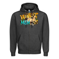 Charcoal Heather Horse mom rope mother's day Zipper Hoodie - HowdyJamesFarm