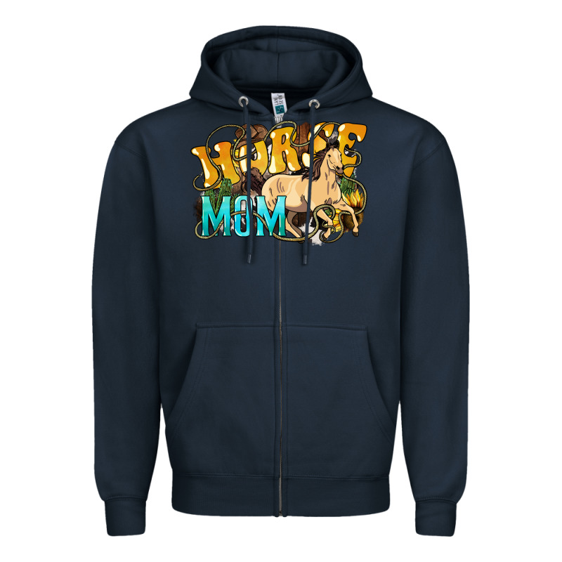 Horse Mom Rope Mother's Day Zipper Hoodie by HowdyJamesFarm | Teevron