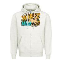 Oatmeal Heather Horse mom rope mother's day Zipper Hoodie - HowdyJamesFarm