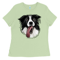 Matcha Border Collie Ladies Tee - Jasminsmagicworld