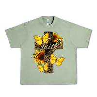 Oil Green Western Faith Urban Heavy Tee - LillyAllenDesigns