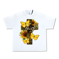 White Western Faith Urban Heavy Tee - LillyAllenDesigns