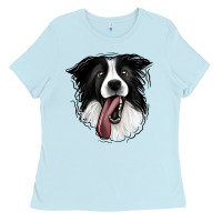 Baby Blue Border Collie Ladies Tee - Jasminsmagicworld