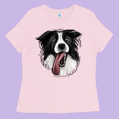 Border Collie Ladies Tee Designed By Jasminsmagicworld