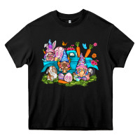 Black Easter gnomies with truck Heavy Core Tee - NancyCooperArtShop
