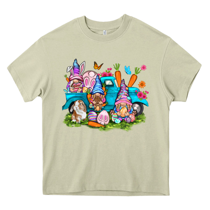Easter Gnomies With Truck Heavy Core Tee by NancyCooperArtShop | Teevron