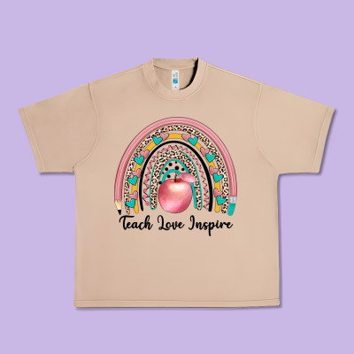 Teach Love Inspire Urban Heavy Tee Designed By Jahusdesignshop