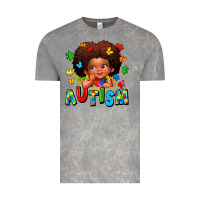 Autism Afro Girl Vintage Tee | Teevron