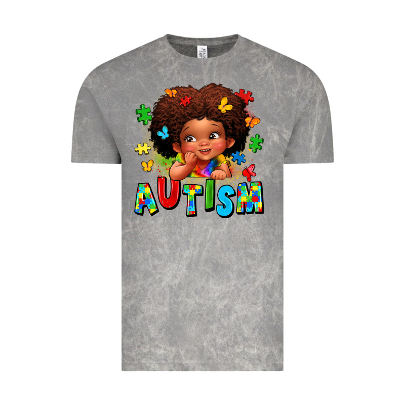 Autism Afro Girl Vintage Tee by LillyAllenDesigns | Teevron