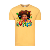 Vintage Mustard autism afro girl Vintage Tee - LillyAllenDesigns