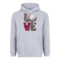 Heather Grey love volleyball Heavyweight Hoodie - FaDigitalArtStudio