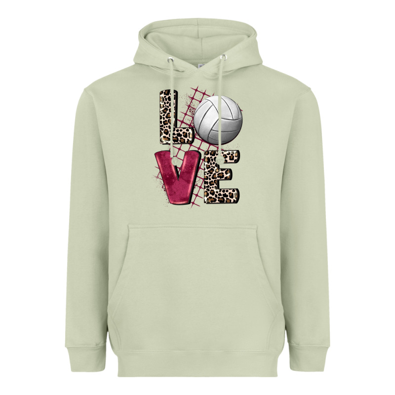 Love Volleyball Heavyweight Hoodie by FaDigitalArtStudio | Teevron