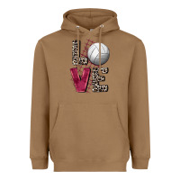 Toasted Coconut love volleyball Heavyweight Hoodie - FaDigitalArtStudio