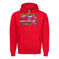 Red Valentine's Day tacos truck Mexico Zipper Hoodie - HowdyJamesFarm