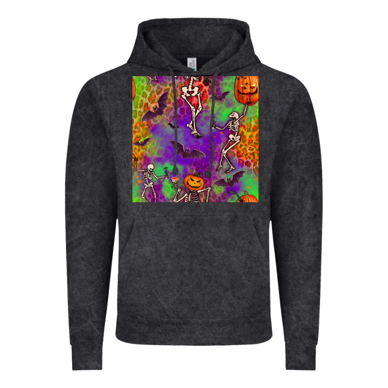 Halloween Party Seamless Pattern Vintage Hoodie by BundleAndBundleShop | Teevron