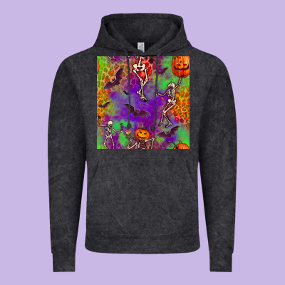 Halloween Party Seamless Pattern Vintage Hoodie Designed By Bundleandbundleshop
