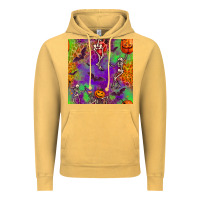 Vintage Mustard halloween party seamless pattern Vintage Hoodie - BundleAndBundleShop