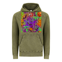 Vintage Olive halloween party seamless pattern Vintage Hoodie - BundleAndBundleShop